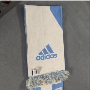 Adidas Argentina FIFA World Cup 2014 Brasil Soccer Scarf Blue White Gold Knit